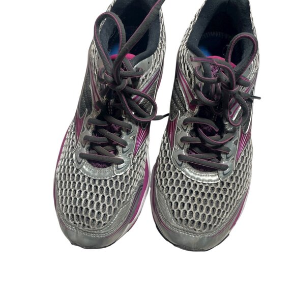 Mizuno Wave Rider 18 Womens Running Shoes US 9 Gray & Purple - Picture 3 of 5